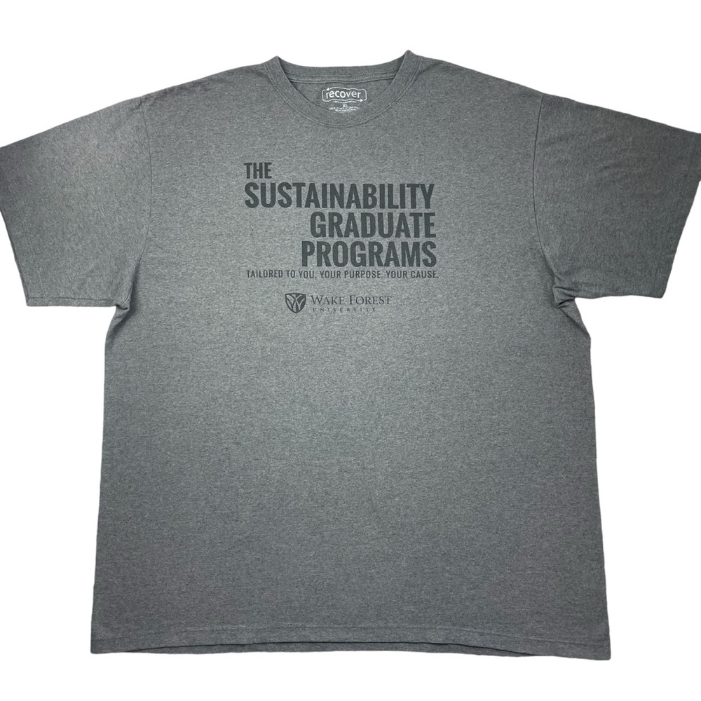 Wake Forest University Sustainability Graduate Programs Eco-Friendly t-shirt XL